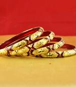 Rajasthani gokharoo,kara churi meenakari,moti,cz,stone,bangles size-2.4