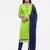 Green embroidered cotton salwar