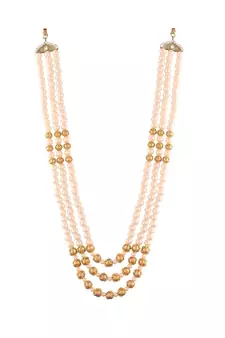Traditional Dulha Moti Mala with Stone Maharaja HaarGroom Necklace 