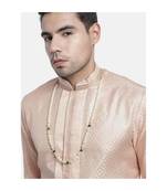 Single Layered Traditional Gold Plated Dulha Moti Mala with Beads Maharaja HaarGroom Necklace 