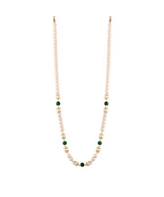 Single Layered Traditional Gold Plated Dulha Moti Mala with Beads Maharaja HaarGroom Necklace  3