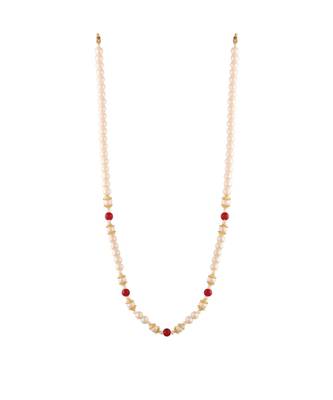 Single Layered Traditional Dulha Moti Mala with Beads Maharaja HaarGroom Necklace  3