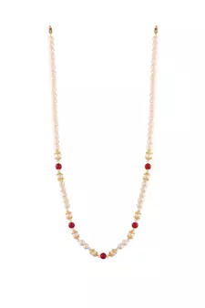 Single Layered Traditional Dulha Moti Mala with Beads Maharaja HaarGroom Necklace 
