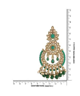 Chandbali Kundan Studded & Beaded Earrings for   4