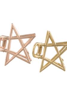 Metal Rose Gold and Gold Colour Combo Hair ClipsClawClutch for  & Girls (A99CLP40CO)
