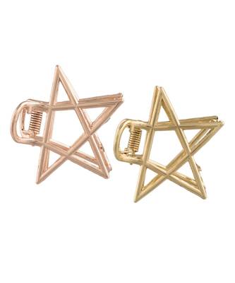 Metal Rose Gold and Gold Colour Combo Hair ClipsClawClutch for  & Girls  1