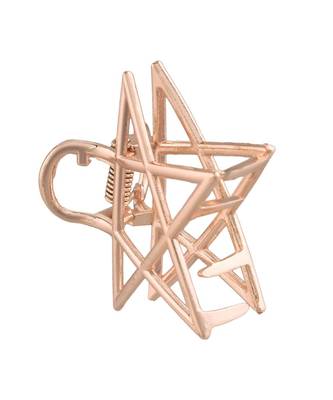 Metal Rose Gold and Gold Colour Combo Hair ClipsClawClutch for  & Girls  4