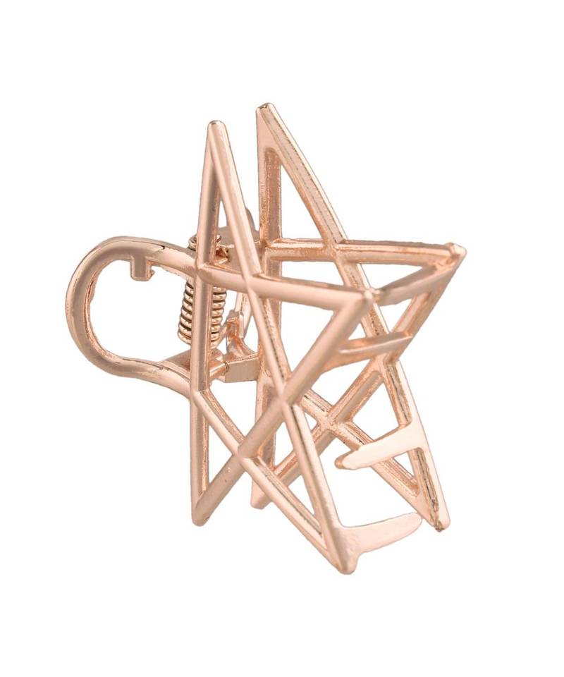 Metal Rose Gold and Gold Colour Combo Hair ClipsClawClutch for  & Girls 