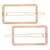 2Pcs Gold & Rose Gold Minimalist Rectangle Shaped Geometric Metal HairpinsHair ClipClutch for  (A99CLP44CO)