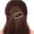 2Pcs Gold & Rose Gold Minimalist Rectangle Shaped Geometric Metal HairpinsHair ClipClutch for  (A99CLP44CO)