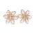 Gold Plated Flower Shaped Pearl Studded with Stone Metal HairpinsHair ClipsClutch for  (Pack of 1 Pcs) (A99CLP51)