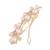 Gold Plated Flower Shaped Pearl Studded with Stone Metal HairpinsHair ClipsClutch for  (Pack of 1 Pcs) (A99CLP51)