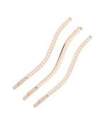 Gold Plated Pearl Studded Metal HairpinsHair ClipsClutch for  