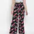 Chic floral print highwaisted women pants