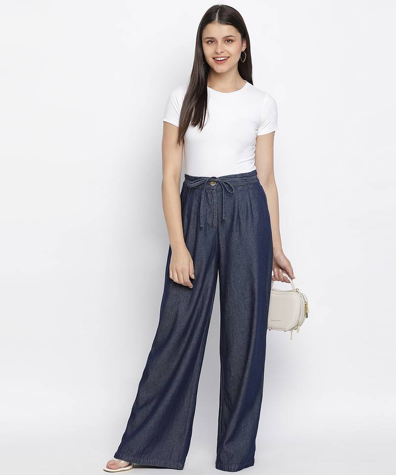 Denim buzz highwaisted women pant