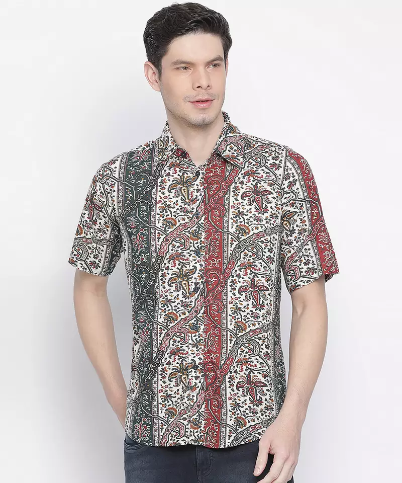 Classic pop printed men shirt