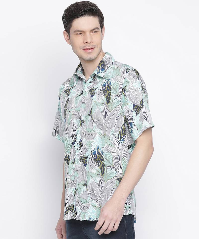 Swagger smart floral print men shirt