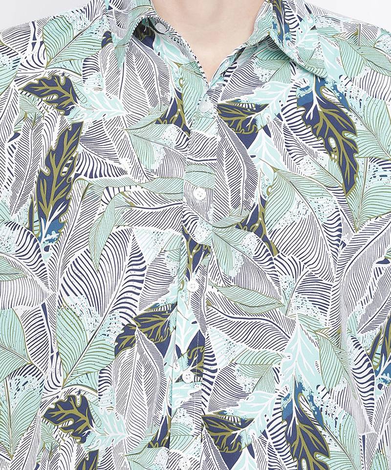 Swagger smart floral print men shirt