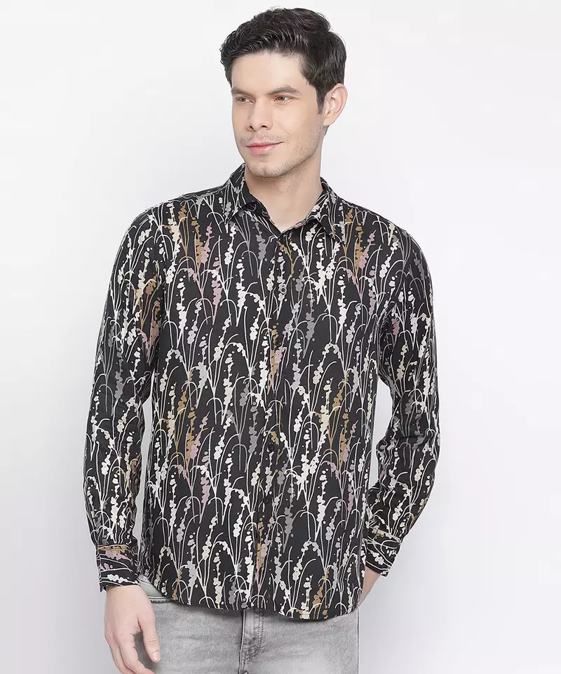 Swish daring animal print men shirt