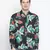 Rousing tropical print men shirt