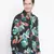 Rousing tropical print men shirt