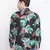 Rousing tropical print men shirt