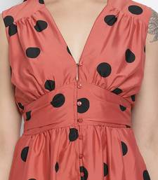 Smasher rusty polka dot women dress