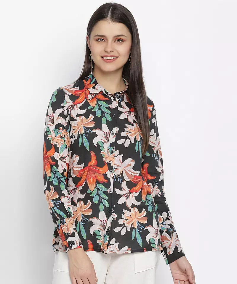 Choicest floral print women shirt