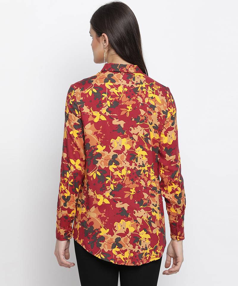 Fireblez floweret print women shirt
