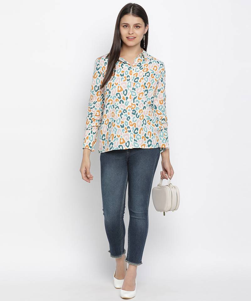 Darling floral print women shirt