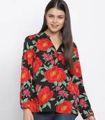 Wonder rose print women top
