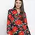 Wonder rose print women top