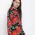 Wonder rose print women top