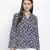 Lashal Blue floral print women top