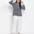 Lashal Blue floral print women top