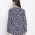 Lashal Blue floral print women top