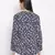 Lashal Blue floral print women top