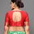 Glemora Red Fancy Ethnic Wear Silk Blend  Traditional Saree