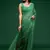 Light green embroidered georgette saree with blouse