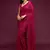 Rani Pink Thread And Multiple Sequins Embroidered Georgette Party Wear Bridal Wedding Festival Designer Saree