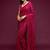 Pink embroidered georgette saree with blouse