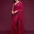 Pink embroidered georgette saree with blouse