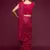 Pink embroidered georgette saree with blouse