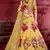Yellow embroidered art silk semi stitched lehenga