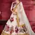 Off-white embroidered art silk semi stitched lehenga