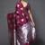 Glemora Wine Designer Ethnic Wear Silk Blend  Traditional Saree