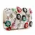 Anekaant Adorn Cream & Multi Faux Silk Floral Embellished Clutch