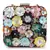 Anekaant Vista Wine & Multi Faux Silk Floral Embellished Clutch