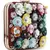 Anekaant Vista Wine & Multi Faux Silk Floral Embellished Clutch