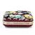 Anekaant Vista Wine & Multi Faux Silk Floral Embellished Clutch